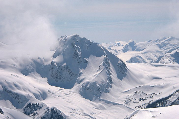 Fissile Peak fotograferad från toppen av Decker p. Foto: David Clemensson.