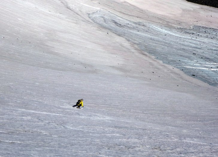 Storsola glaciären i slutet av september då bjud. Foto: Mattias Skantz.