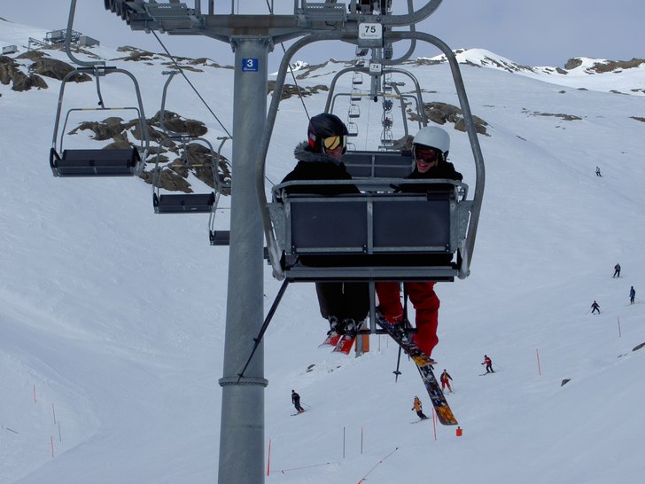 Liften var ganska seg.. Foto: Marie. Åkare: Simon - johannes.