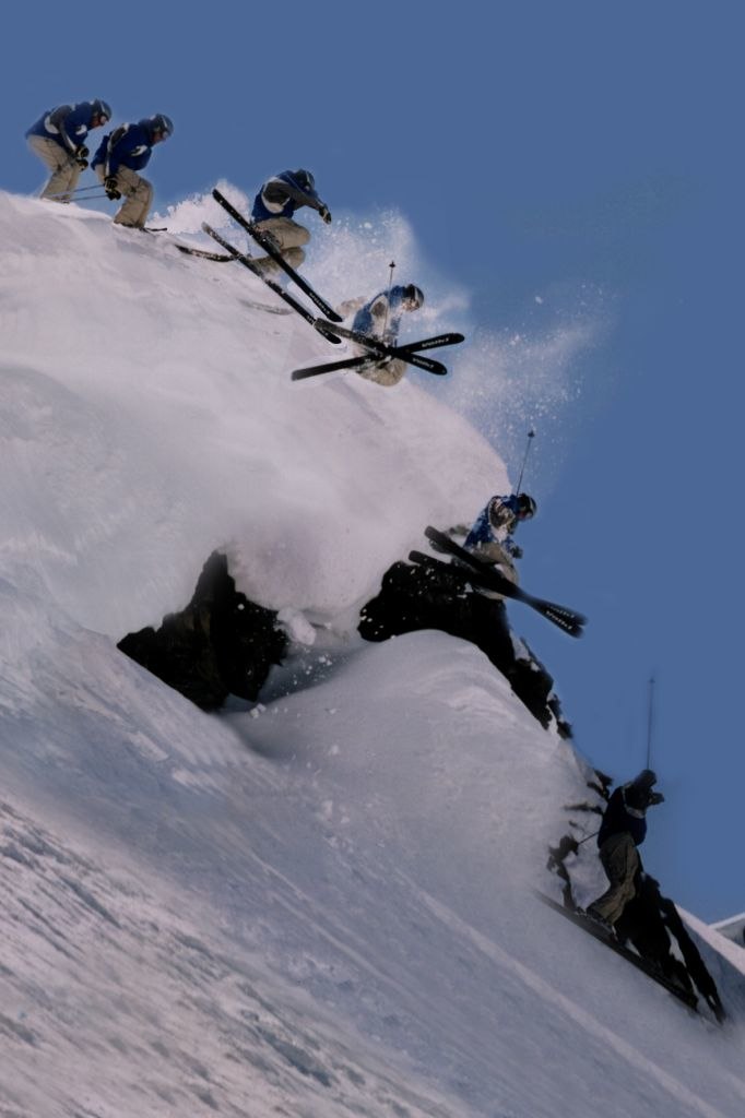Top of the Télégraph off-piste, entering the Pet. Foto: Gijs Jacobs. Åkare: Tomas Lollike.