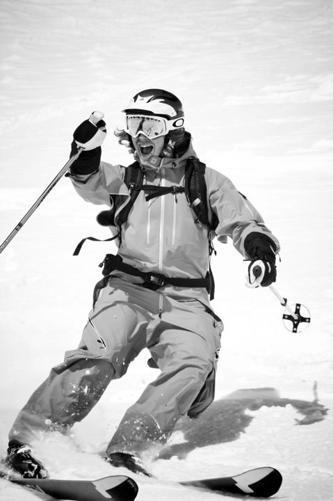 Så här glad kan man va en solig dag!. Foto: Nicklas Holmberg. Åkare: Carl-Fredrik Nordenberg.