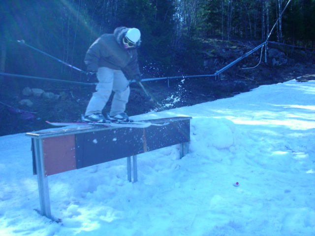 rail session i backen. Foto: Daniel mattiasson. Åkare: jag.