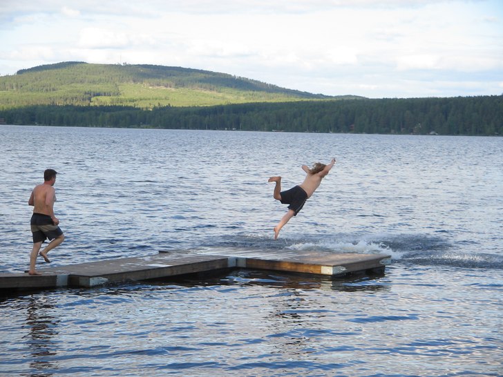 Min kompis Max, perfekta sommarbilden :P. Foto: Sofia "Gnarly" Aronson. Åkare: Max!.