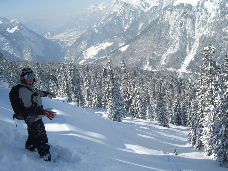 En jävligt bra dag i Sonnenkopf. Foto: Mick. Åkare: Kasper Kristenson.