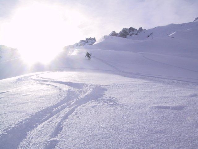 Riktigt kall o skön dag. Massor med nysnö.. Foto: Mikael Sandström. Åkare: Rozbeh.