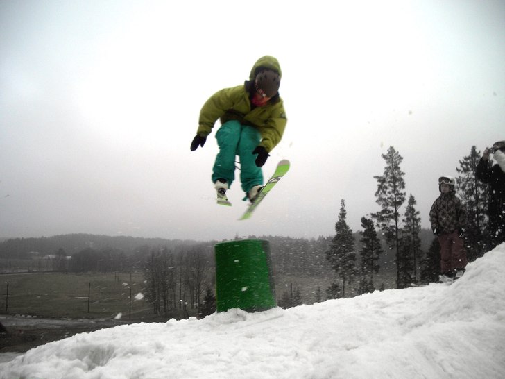 det var en gång en grön tunna... Foto: isbjörnen. Åkare: jag.