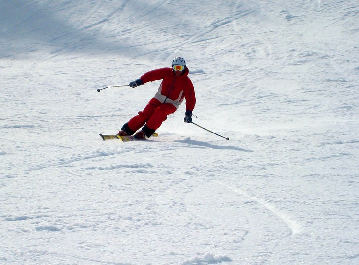 Tränar storslalom i Prima med Nike Bent några sv. Foto: The Old Man. Åkare: Carl Edin.