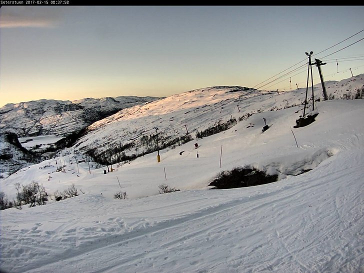 Gode forhold!
Onsdag kl. 08.40 er det -2 grad, pen.