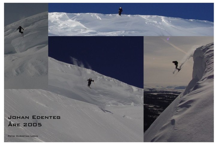 Mårtens brant, Hällfjället, Tyskhuvudet, Mullfj. Foto: Christian Lodin. Åkare: Johan Edenteg.