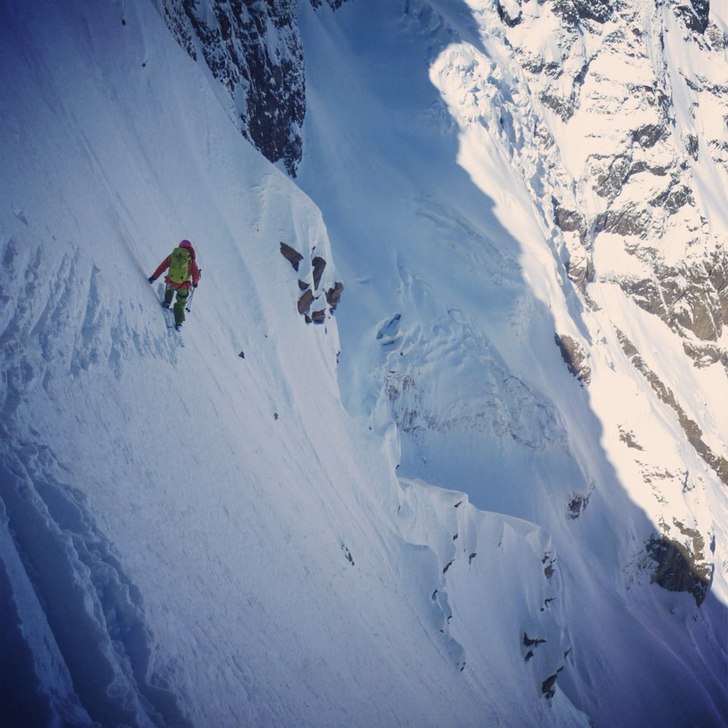 Punta Vittoria. Foto: Johanna Stålnacke. Åkare: Stéphanie Churlet.