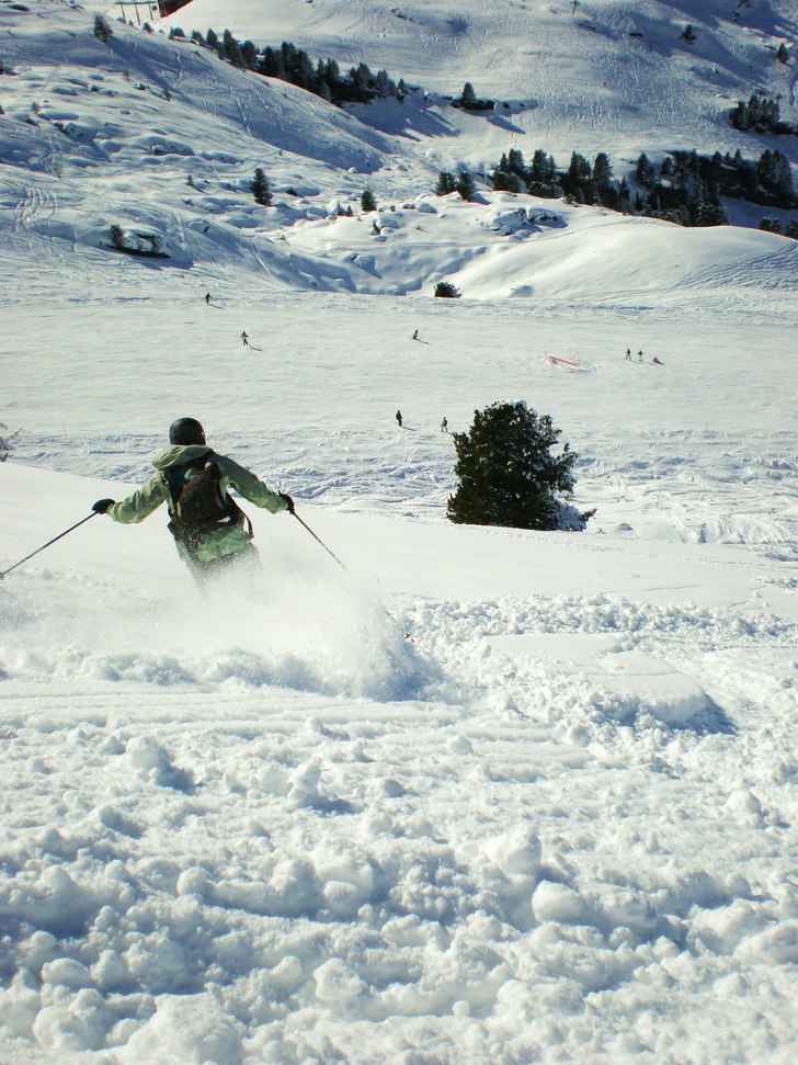 Något mindre bakvikt.. väldigt långa stavar.
M. Foto: Karin Kronström. Åkare: Hedda Berander.
