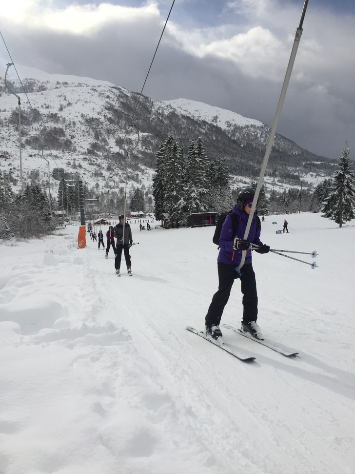 Nysnø, minusgrader og fine  forhold lurdag morgon.
