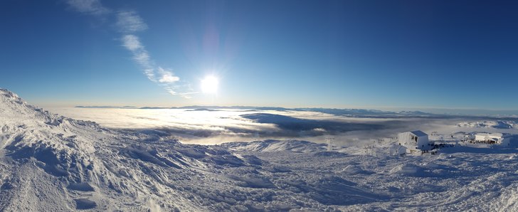 Panorama strax ovanför kabinen. Foto: Martin Åström.