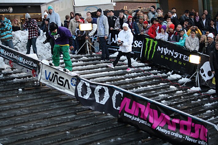 Frontline Railjam 2009. Foto: Jocke L. Åkare: Halldor Helgason.