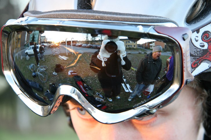 Bilden togs en höstdag då skidblodet pulserade a. Foto: Sverker Högbom. Åkare: Henrik Pettersson.