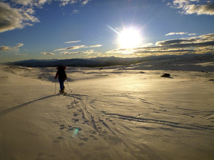 På väg hem efter turande och övernattning på b. Foto: André Dahlgren. Åkare: Niklas Lundgren.