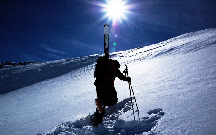 På väg upp!. Foto: Richard. Åkare: Patrick.