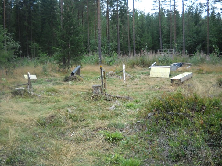 Min backyard snowpark som jag byggt!=). Foto: Jag.