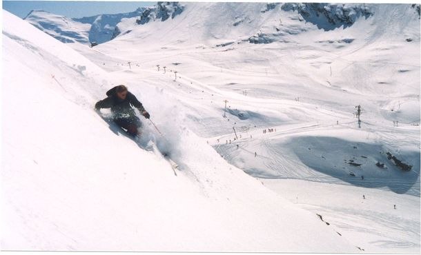 Var en sässong i Val d'Isère 98-99. Fick mÃ. Foto: Carl-Eric Strengell. Ã…kare: Johan Gustafsson.