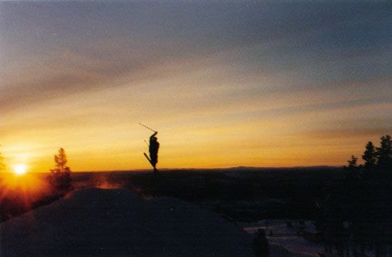 Idre överträffade sig självt och byggde ett he. Foto: Henrik Pers. Åkare: Martin Olsson.