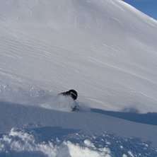 mycket sn&ouml; i koppar&aring;ssv&auml;ngen i april 2004, sk&ouml;. Foto: Jonas Wernerson. &Aring;kare: oscar hermansson.