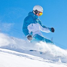 Ett rej&auml;lt &aring;k offpist. Foto: Peter Igelhammar. &Aring;kare: Marc Ravn.