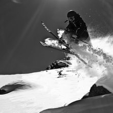 Rothorn med perfekt sn&ouml;, n&auml;r Oskar tog paus fr&aring;. Foto: Robin Ljungqwist. &Aring;kare: Oskar Henrik L.
