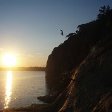 sunset!. Foto: Pea. &Aring;kare: Leo Waldner.