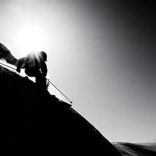Ner mot Zumdorf &auml;r sn&ouml;n bra l&auml;nge.... Foto: Jesper Molin. &Aring;kare: Magnus Kron.