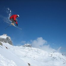 Ett litet dropp en sk&ouml;n dag i andermatt.. Foto: Martin Karlsson. &Aring;kare: Jonas Persson.
