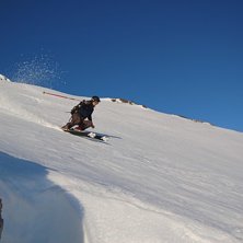 Carve i slush. Foto: Oskar &Aring;slund. &Aring;kare: Simon B&ouml;rjars.