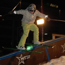 Railt&auml;vling p&aring; Vasa torg, slapp vidare till semi. Foto: Erik &Aring;hman. &Aring;kare: Hannes Sunngren.