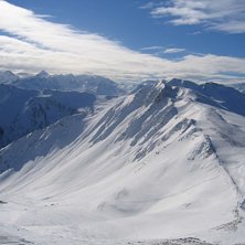 Utsikten mot ett av Saalbach berg. Foto: Jag sj&auml;lv. &Aring;kare: Ingen.