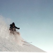 Tagen en vinter morgon, ny sn&ouml; p&aring; valuga spitze . Foto: erik stjernquist. &Aring;kare: nikas fellesson.