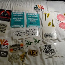 Stickers till salu. Foto: Jag.