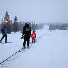 Masse folk og flott f&oslash;re
I dag er det flott f&oslash;re.