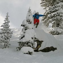 Fint drop i Blue Sky Basin, Vail. Foto: Henrik Pettersson. &Aring;kare: Christoffer Schack.
