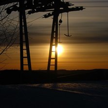 Nice morningwiev from the snowgroomer. Foto: Kalle Hansols. &Aring;kare: Kalle Hansols.
