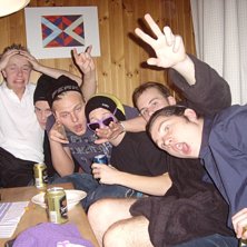 fest i stugen. Foto: minns inte.