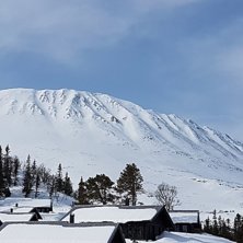 &Ouml;stra sidan av Gaustatoppen.