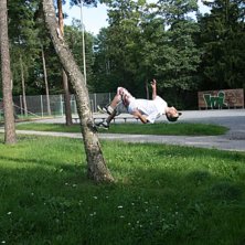 Drar wallflip p&aring; ett tr&auml;d.. Foto: Jesper Andersson St&aring;hl. &Aring;kare: Andreas Ekstr&ouml;m.