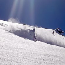 Att &aring;ka puder var n&auml;stan som en uppenbarelse.... Foto: Magnus Olsson. &Aring;kare: David Bengtsson.