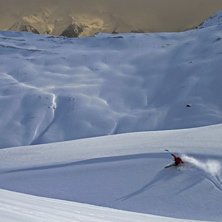 Sinnsykt vakker dag i hochfugen. Foto: Michael Stolic. &Aring;kare: Asle Tangvik.
