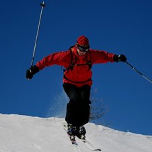 Jumping in Sestriere. Foto: AS. &Aring;kare: Toni ski kmx.
