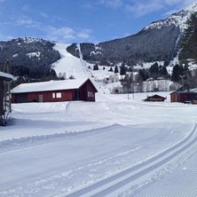 Nyt dagen.  
-4  bl&aring; himmel og  rett og slett god.