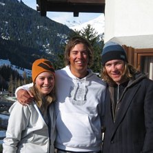 Sista dagen med g&auml;nget. Foto: Birgitta Thodenuis Carlsson. &Aring;kare: Marte, Jag, Emil.