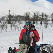 Eriksson tar igen sig efter en tur nerf&ouml;r Kl&ouml;ver. Foto: P&auml;r Ljung. &Aring;kare: Micke.