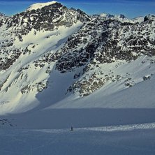 Windlippen p&aring; Blackcomb, tagen fr&aring;n toppen mot S. Foto: Emil Rydell.