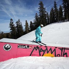 Grym dag i Mammoth, perfekt v&auml;der och trevlig par. Foto: Micke J&ouml;rgensen. &Aring;kare: Jesper Tengvall.