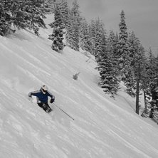 Bra lutning och fin skogsskid&aring;kning.. Foto: Gustav. &Aring;kare: Max Larsson.